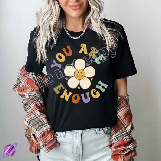 YOU ARE ENOUGH RETRO TEE