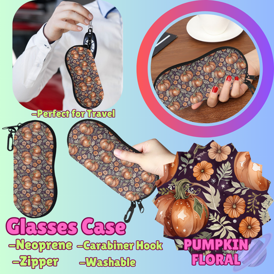 SUNGLASSES CASE RUN-PUMPKIN FLORAL-PREORDER CLOSING 8/8