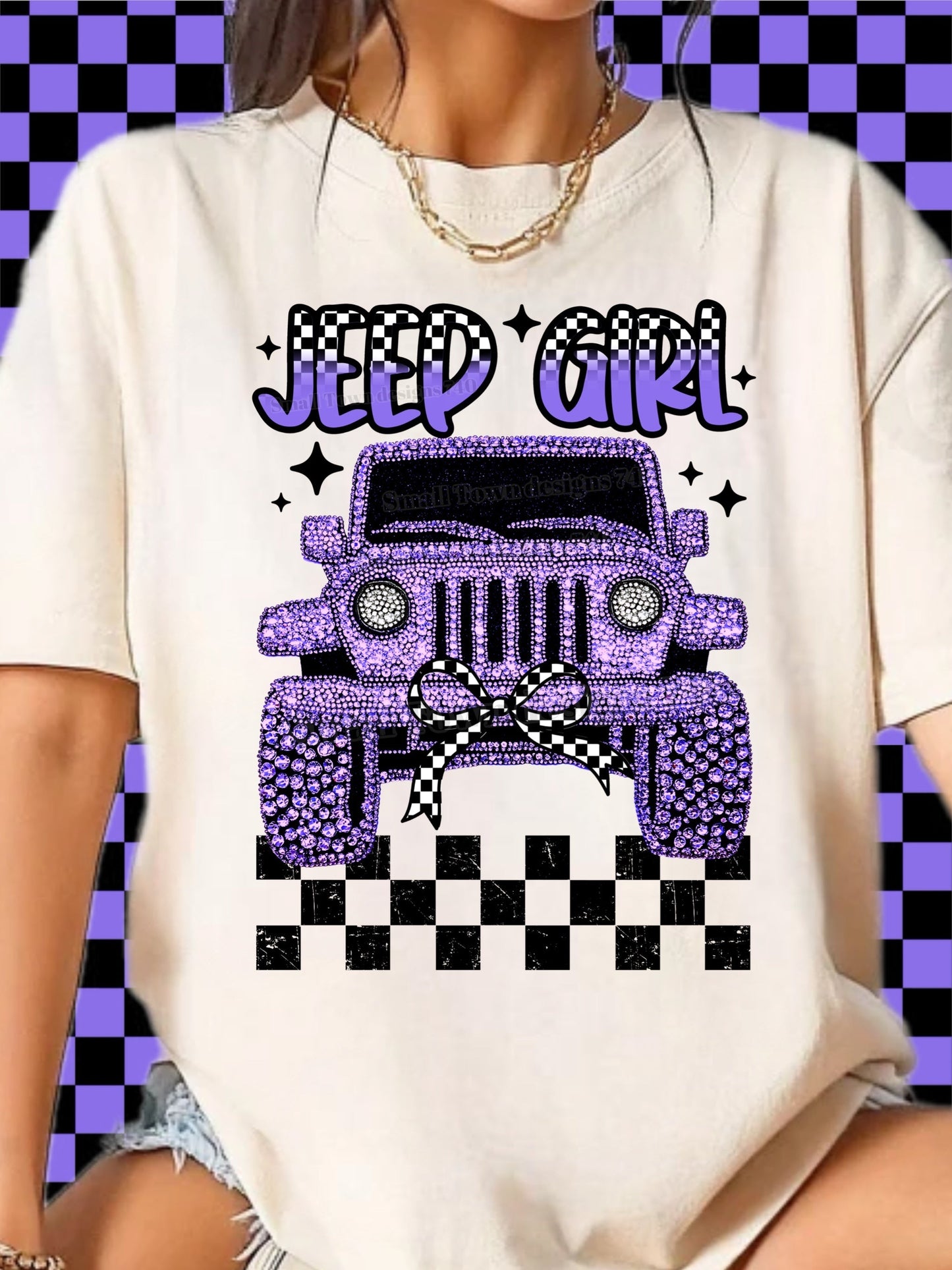 PURPLE JP GIRL TEE