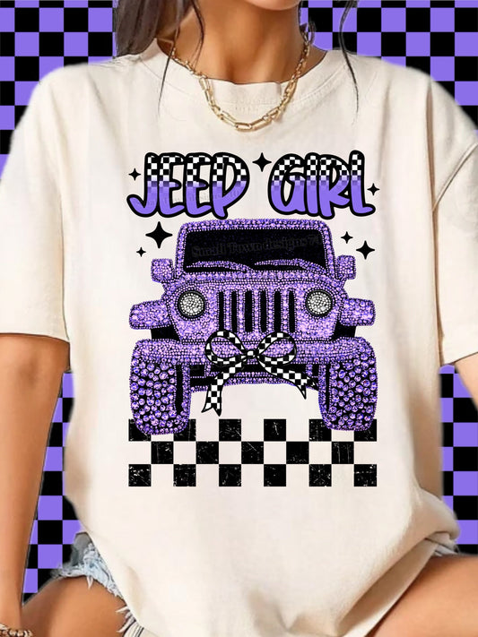PURPLE JP GIRL TEE