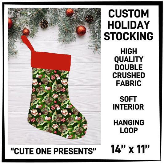 RTS - Cute One Presents Holiday Stocking