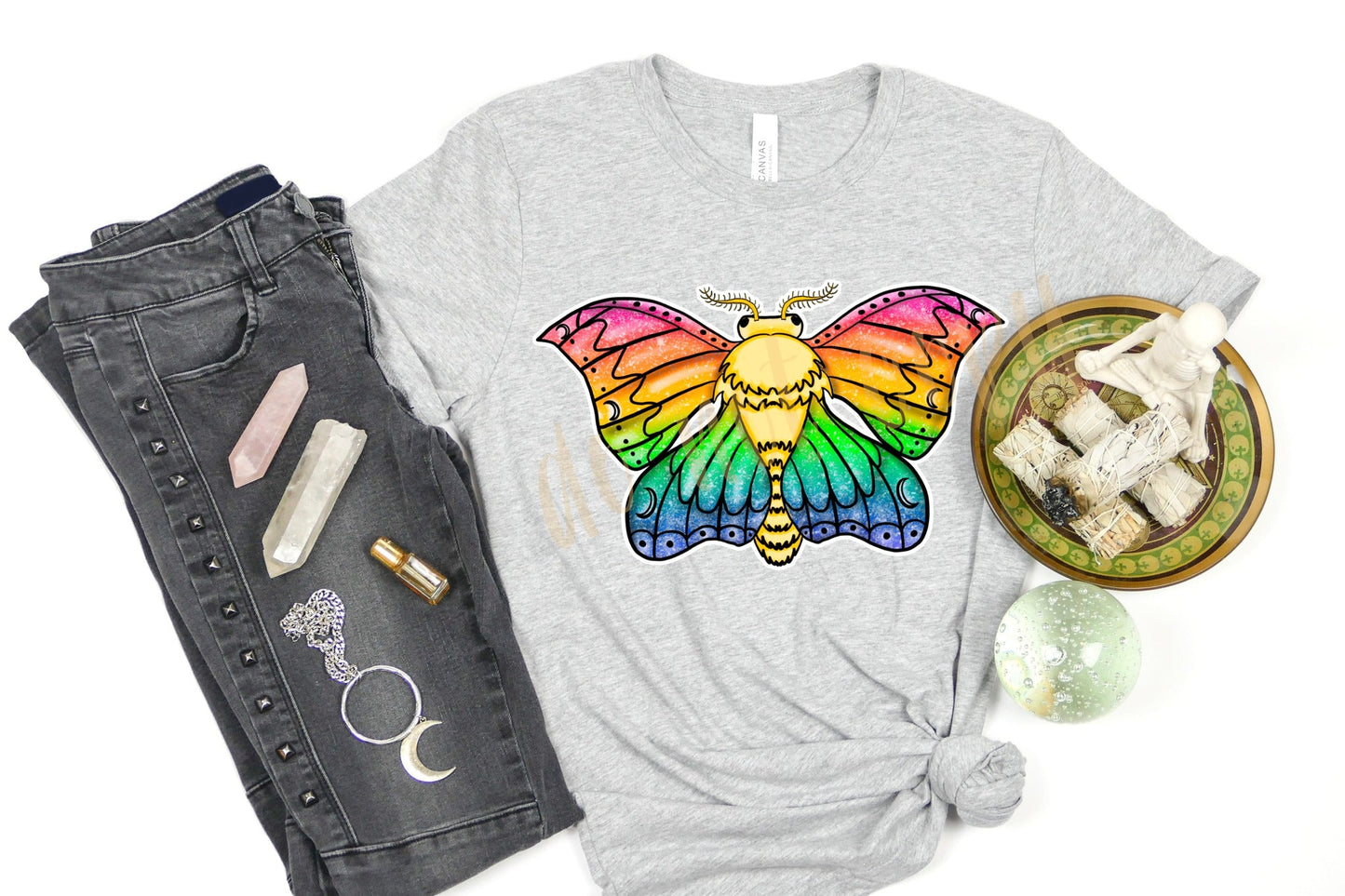 TSF RUN-RAINBOW MOTH UNISEX TEE ADULTS/KIDS