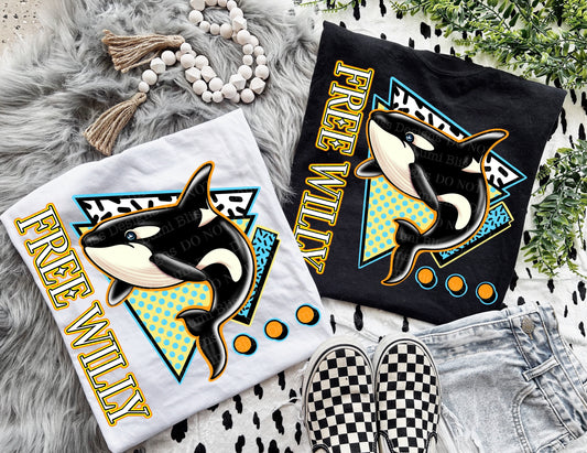RETRO WHALE TEE