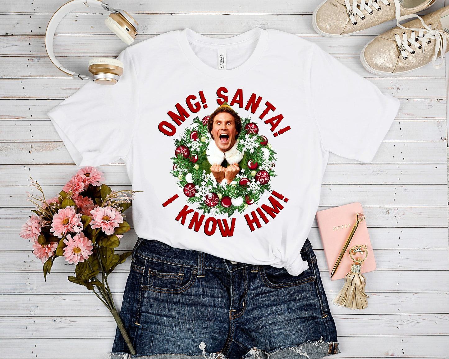 HOLIDAY RUN 1-SANTA I KNOW HIM TEE 3