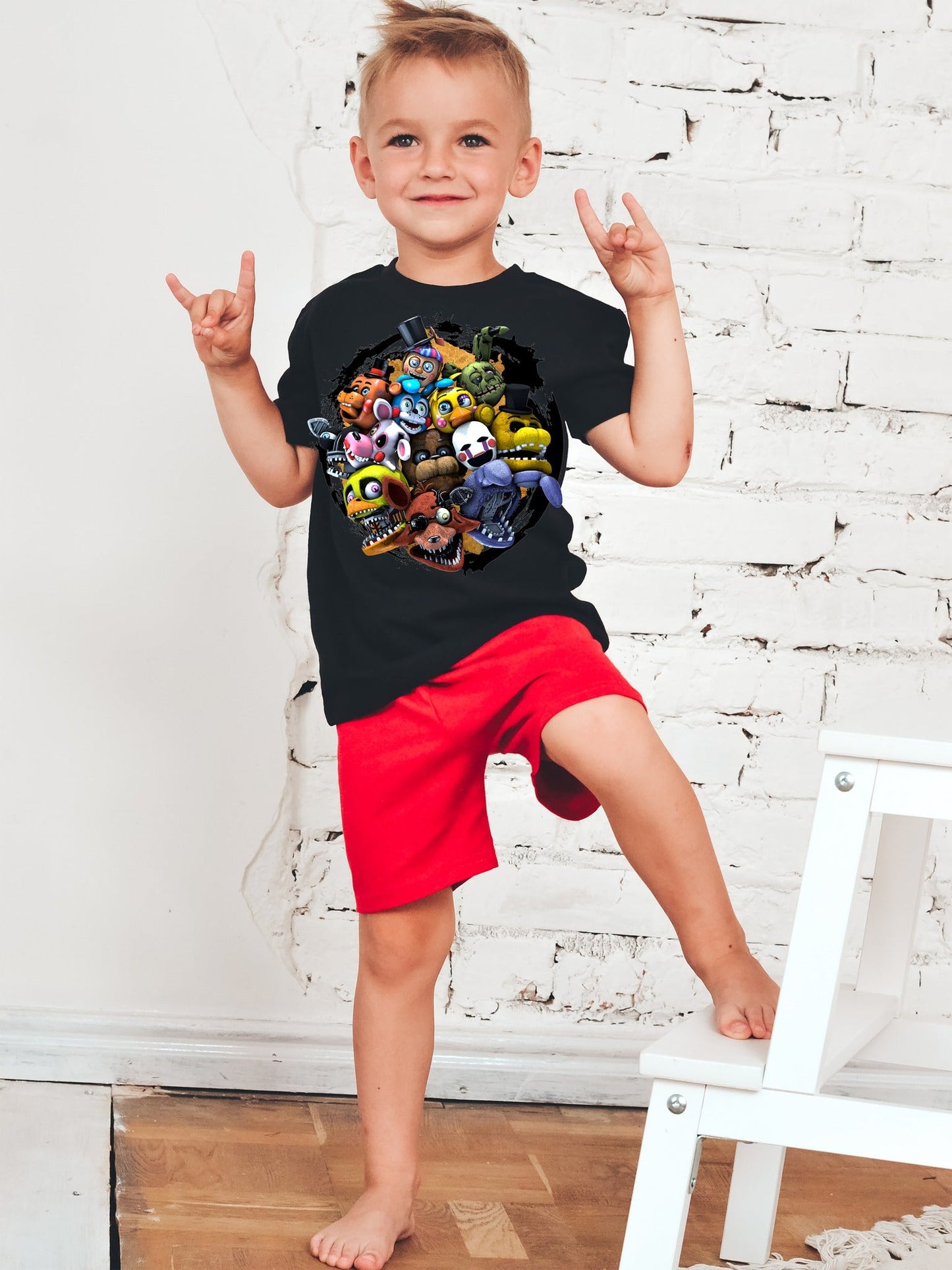 BATCH 67-SCARY PIZZA UNISEX TEE ADULTS/KID