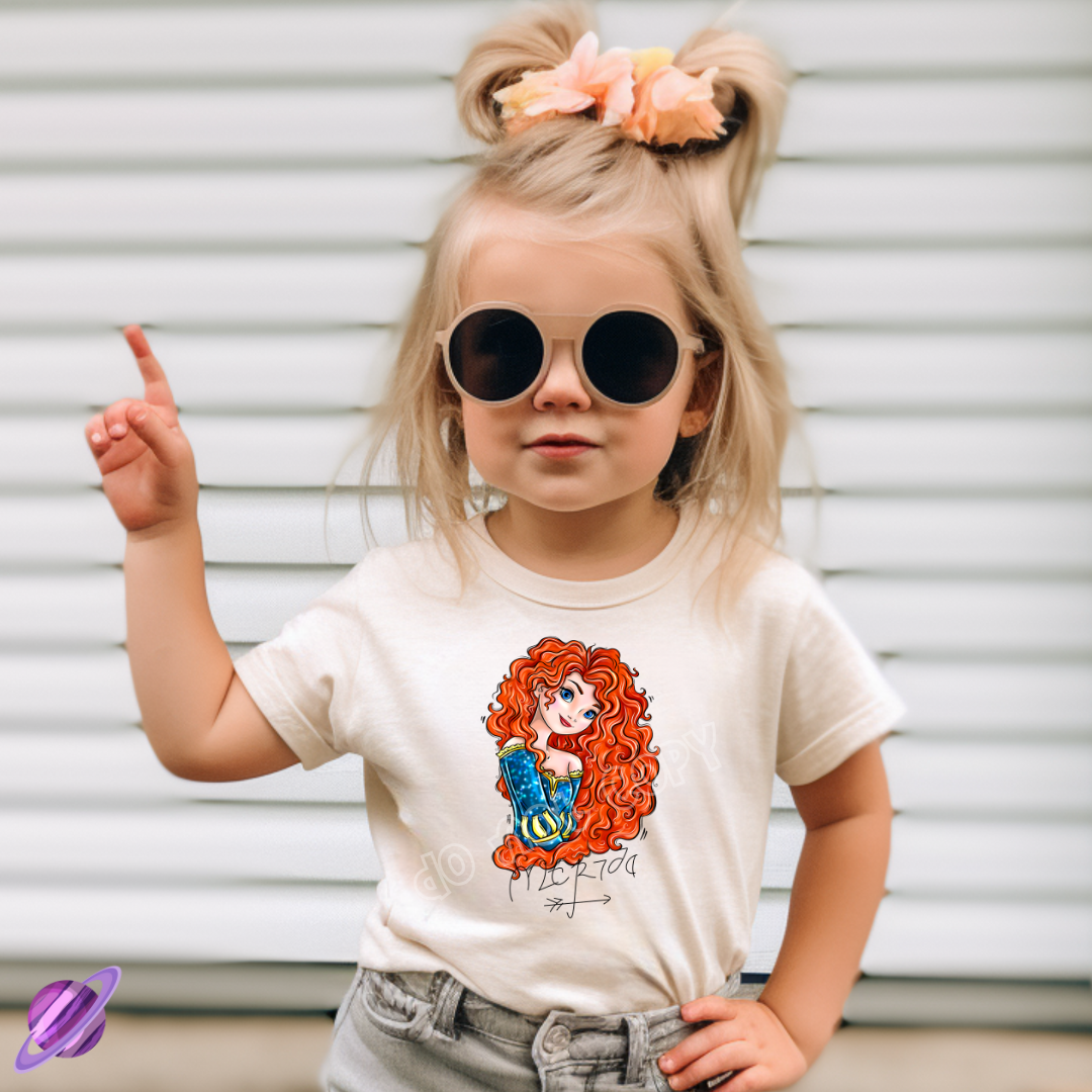 SIG MERIDA - PRINCESS RUN -UNISEX TEE ADULTS/KIDS