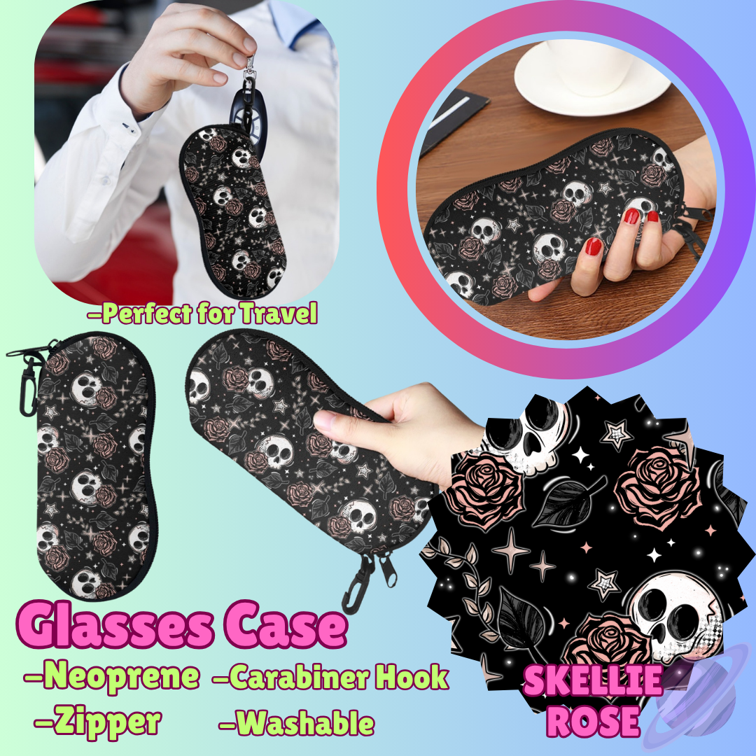 SUNGLASSES CASE RUN-SKELLIE ROSE-PREORDER CLOSING 8/8