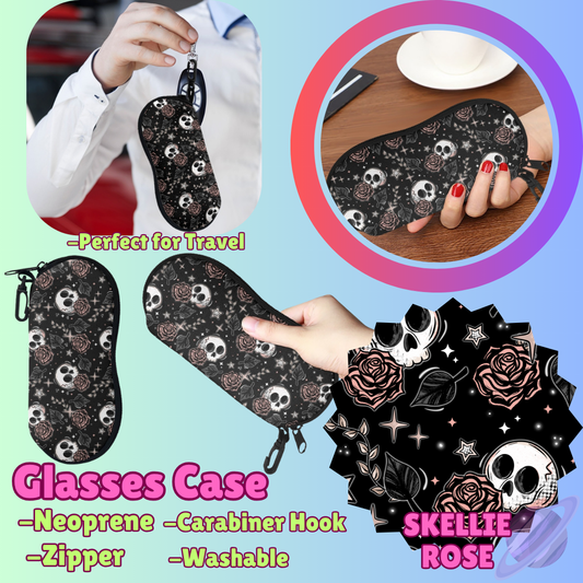 SUNGLASSES CASE RUN-SKELLIE ROSE-PREORDER CLOSING 8/8
