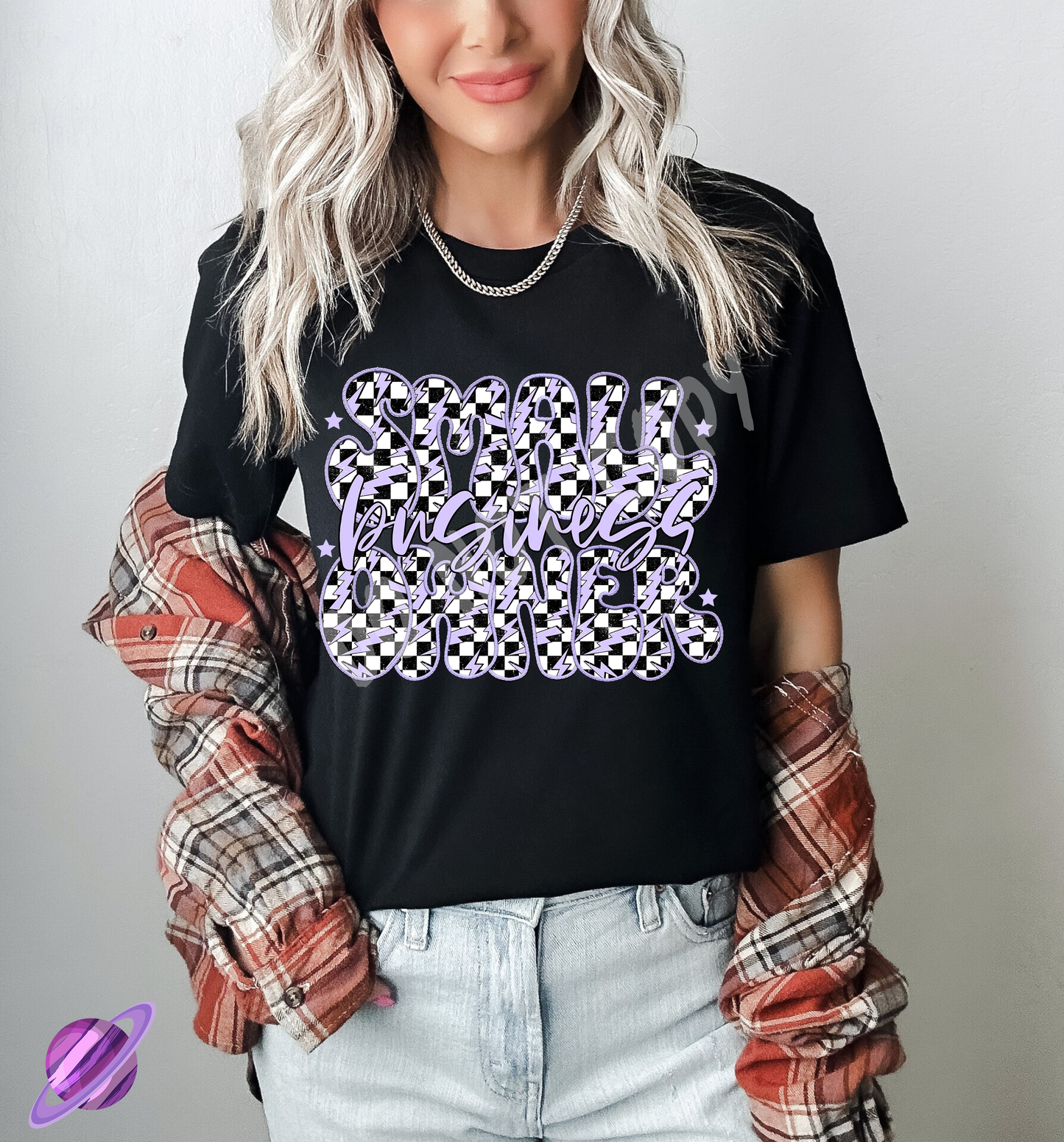 SMALL BIZ PURPLE TEE