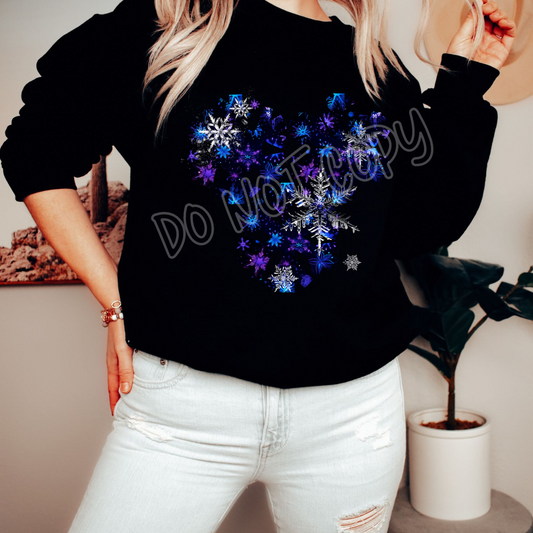 SNOW FLAKES - HOLIDAY RUN 2 - UNISEX HOODIE/SWEATER