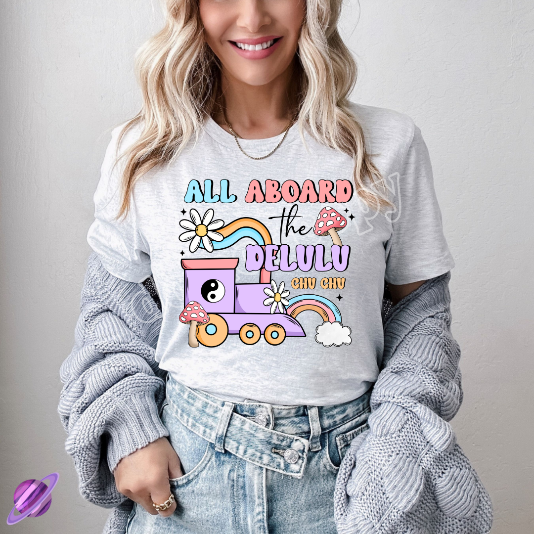 Delulu Train Tee