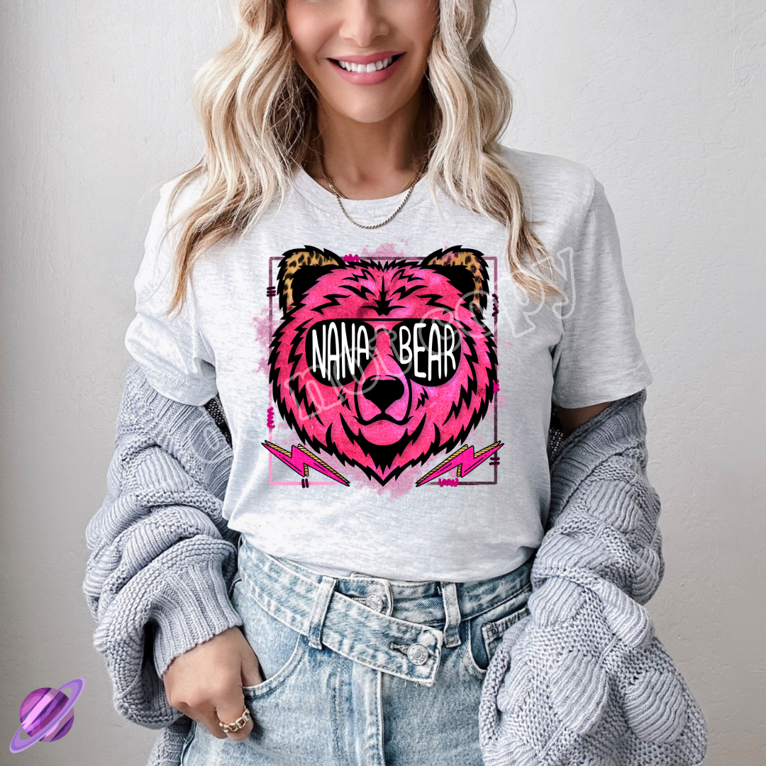 NANA BEAR PINK TEE