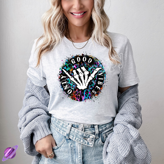 GOOD VIBES ONLY DARK TEE