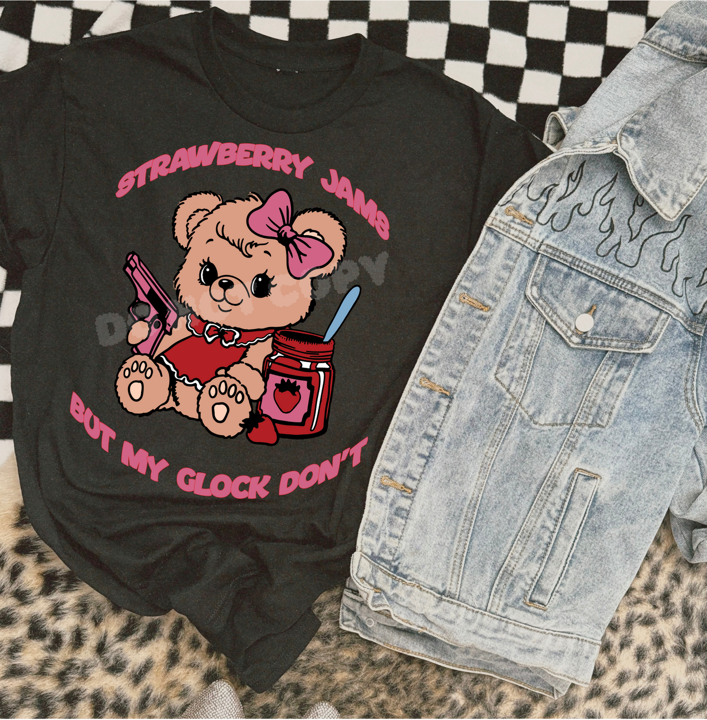 STRAWBERRY JAM BEAR TEE