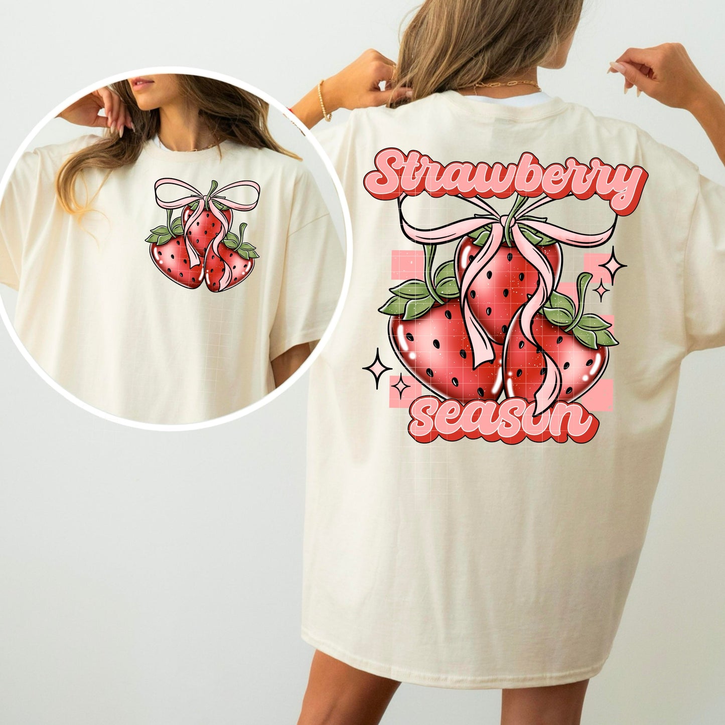 STRAWBERRY SEASON DOUBLE SIDED TEE