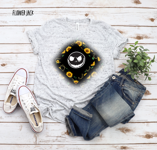 BATCH 64-FLOWER SKELETON TEE