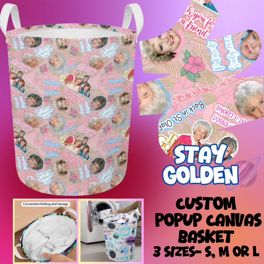 STORAGE BASKET RUN-STAY GOLDEN-3 SIZES-PREORDER CLOSING 8/5