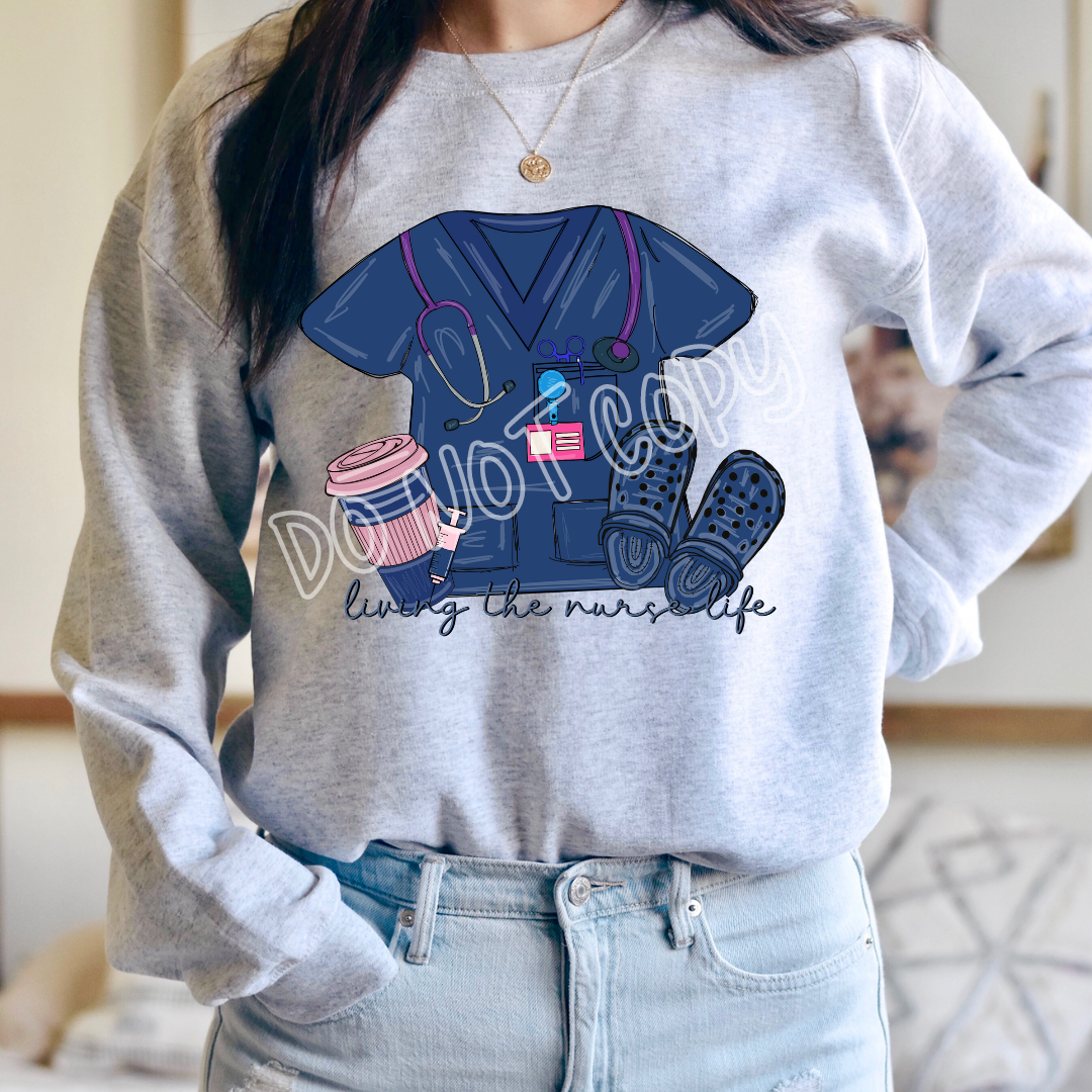 NURSE LIFE - CREWNECK SWEATSHIRT