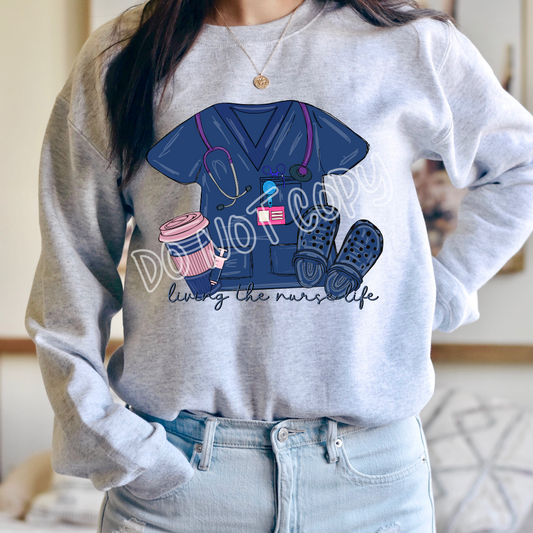NURSE LIFE - CREWNECK SWEATSHIRT