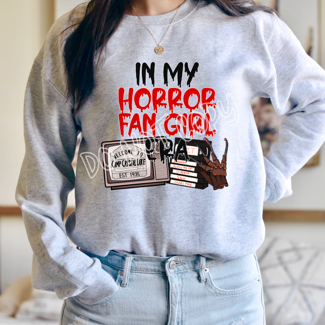 IN MY HORROR FAN GIRL ERA - CREWNECK SWEATSHIRT