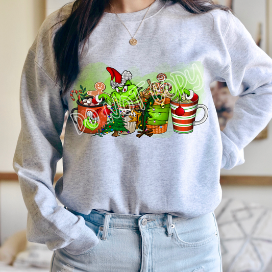 GREEN MEAN COFFEE MUGS - CREWNECK SWEATSHIRT