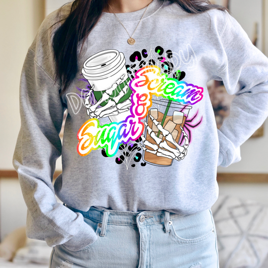 SCREAM AND SUGAR - CREWNECK SWEATSHIRT