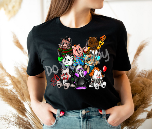 HALLOWEEEN PART 2 -HORROR BEARS-UNISEX TEE ADULTS/KIDS