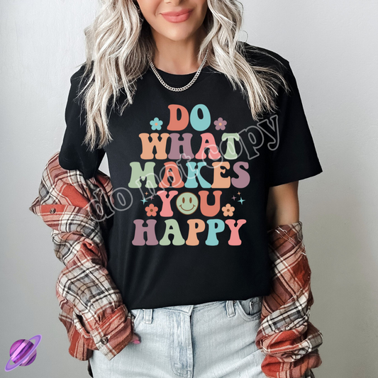DO WHAT MAKES YOU HAPPY RETRO TEE