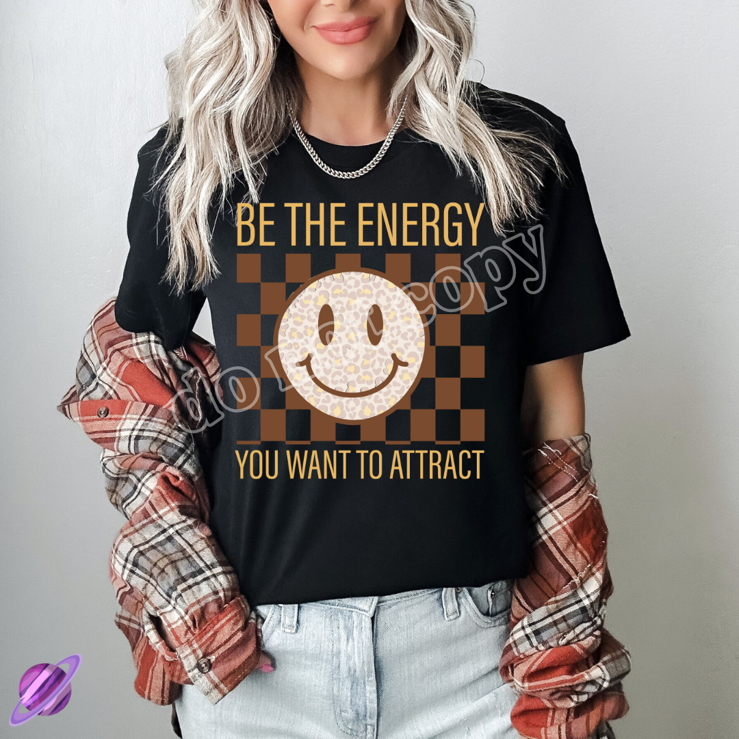 BE THE ENERGY SMILEY RETRO TEE
