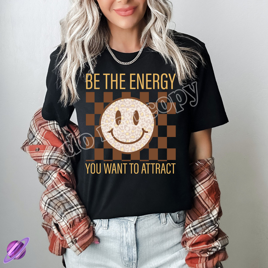 BE THE ENERGY SMILEY RETRO TEE