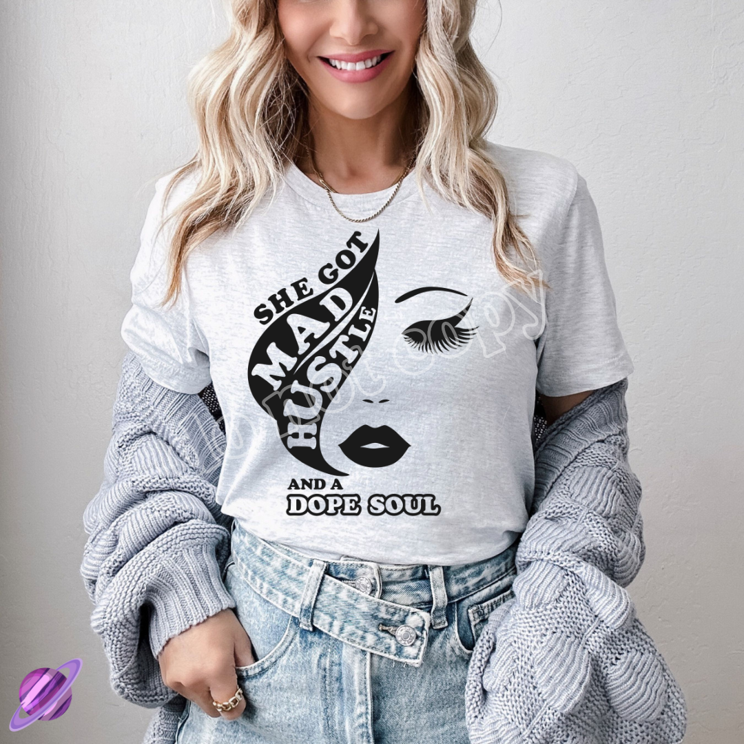 MAD HUSTLE FACE TEE
