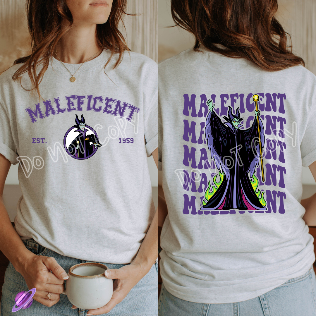PURPLE 1959 DOUBLE SIDED TEE