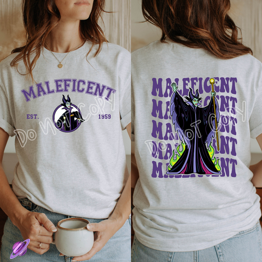 PURPLE 1959 DOUBLE SIDED TEE