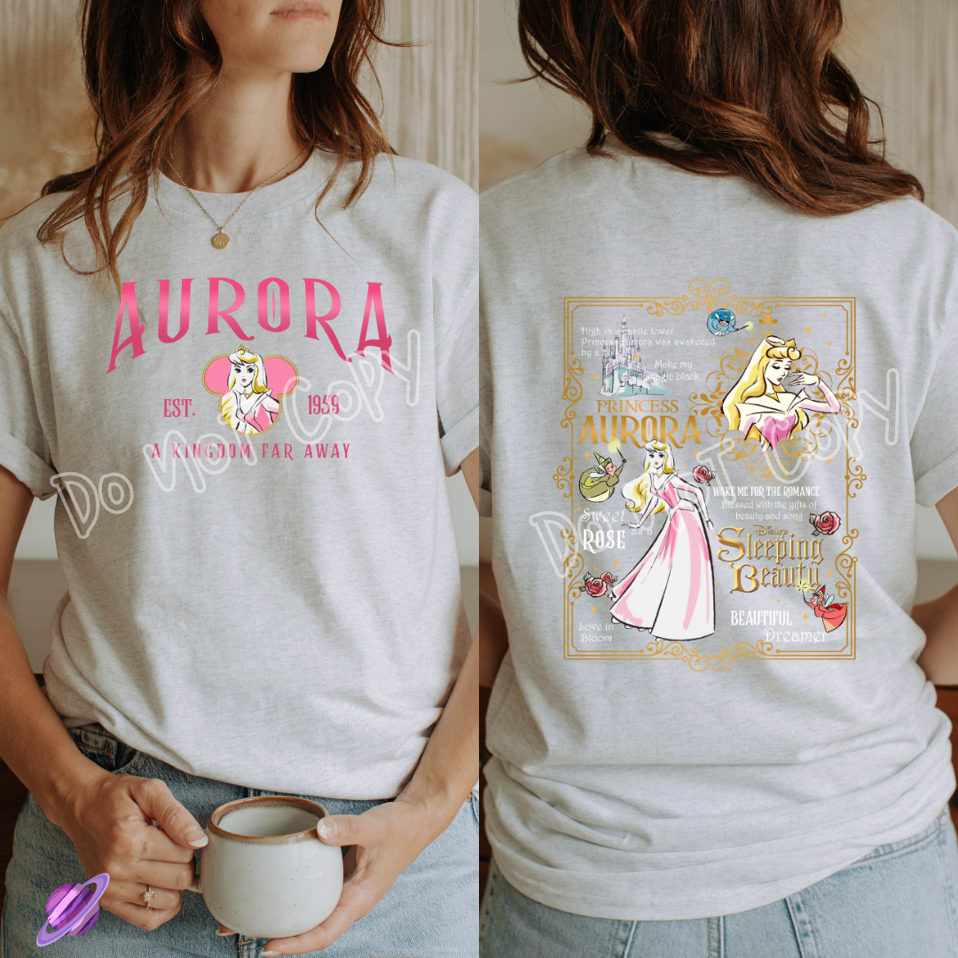 AURORA KINDGOM FAR AWAY DOUBLE SIDED TEE