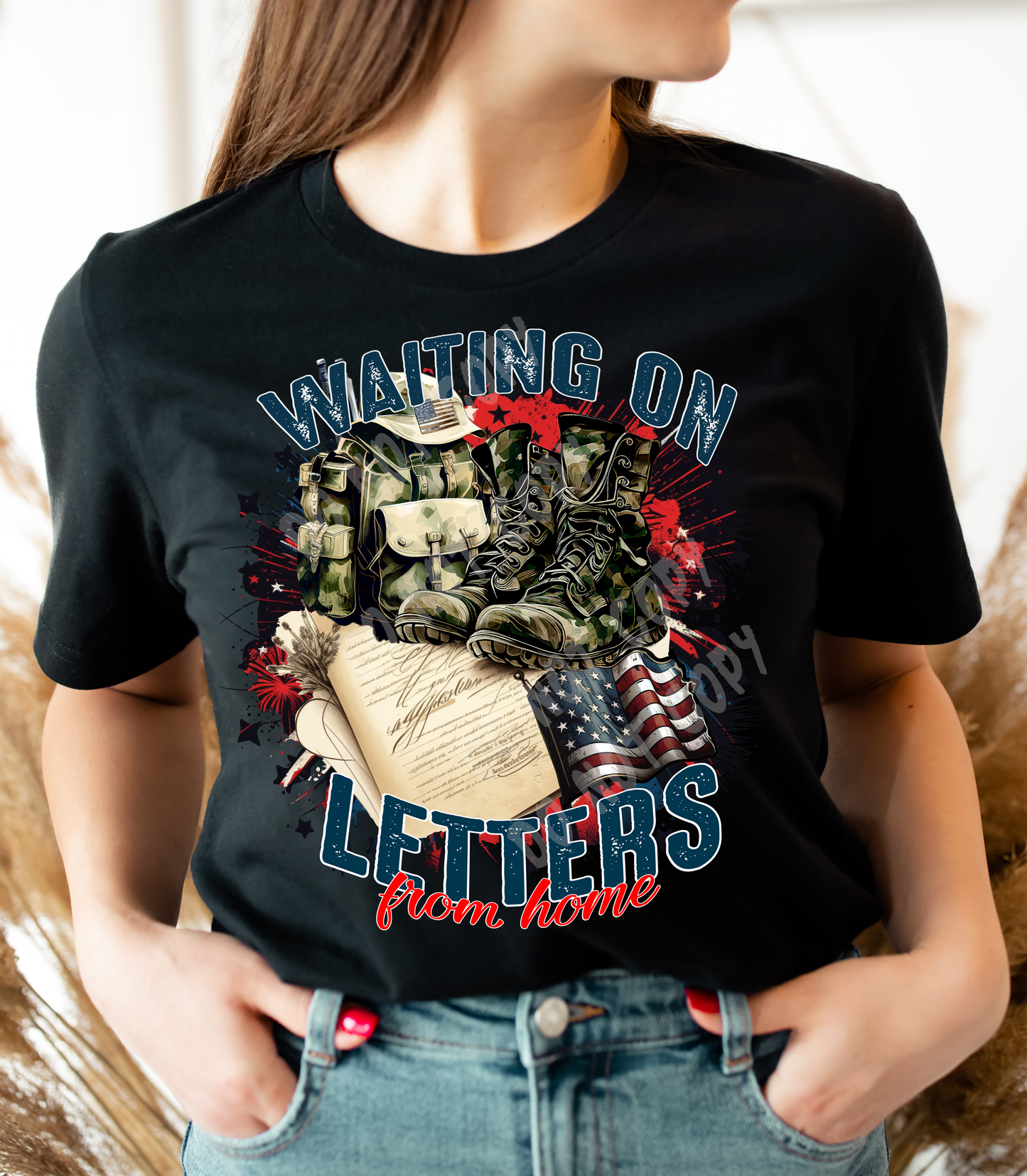 WAITING ON LETTERS TEE