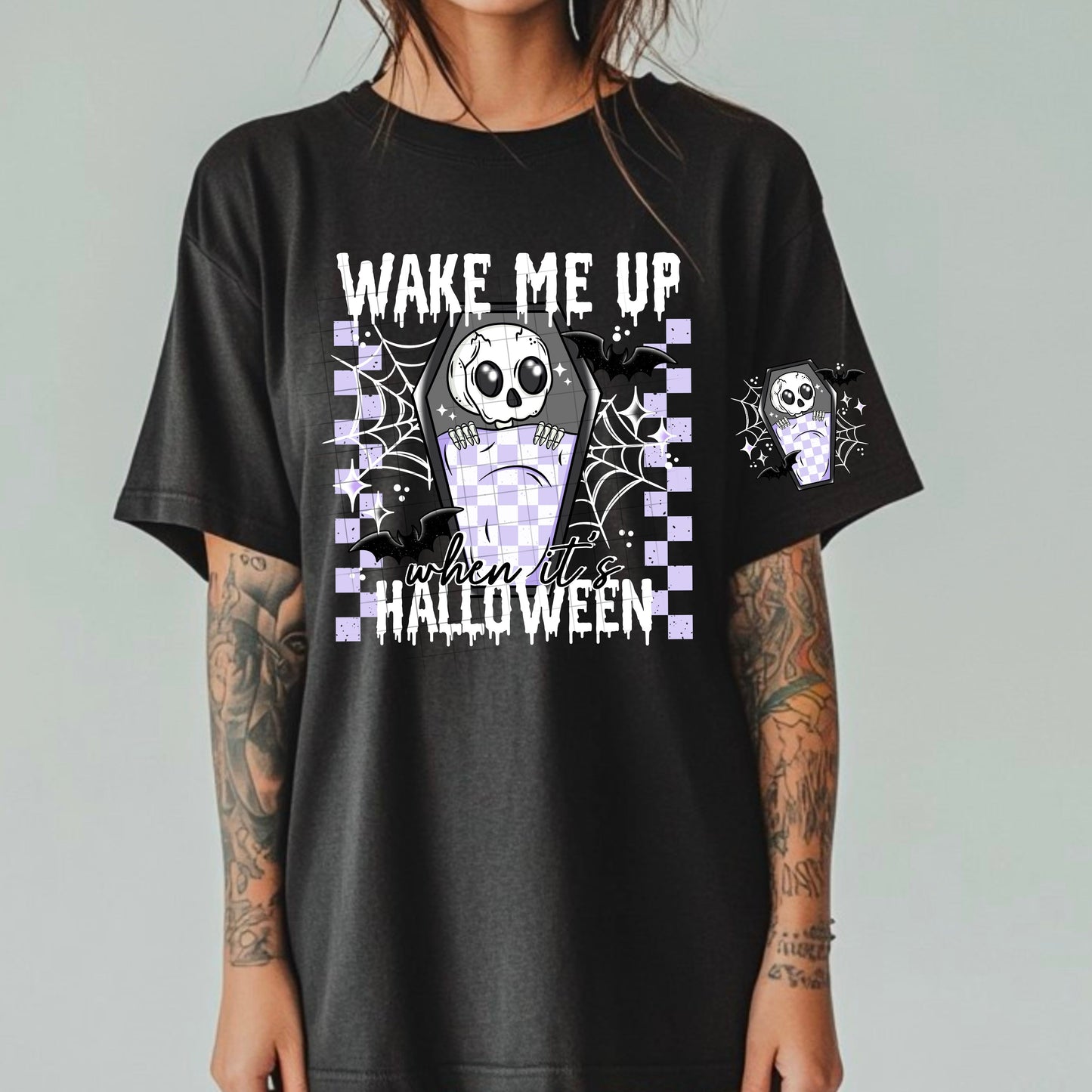 WAKE ME UP WHEN ITS HALLOWEEN TEE