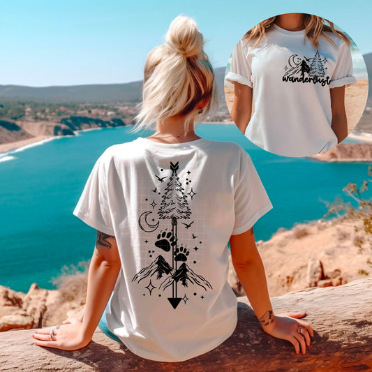 WILDERNESS SPINE PRINT DOUBLESIDED TEE