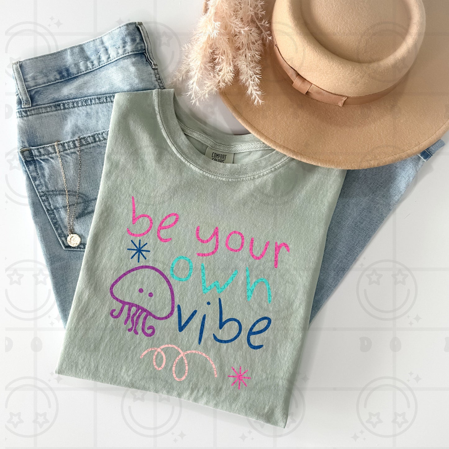 BE YOUR OWN VIBE DOODLE TEE