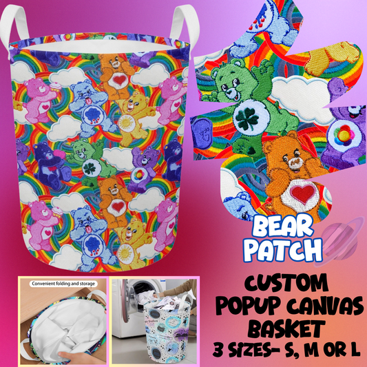 STORAGE BASKET RUN-BEAR PATCH-3 SIZES-PREORDER CLOSING 8/5