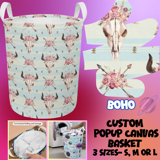 STORAGE BASKET RUN-BOHO-3 SIZES-PREORDER CLOSING 8/5