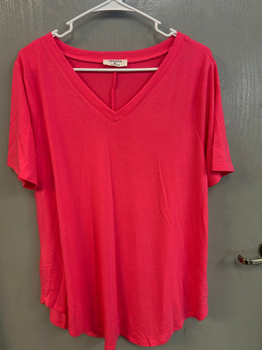 bright pink shirt