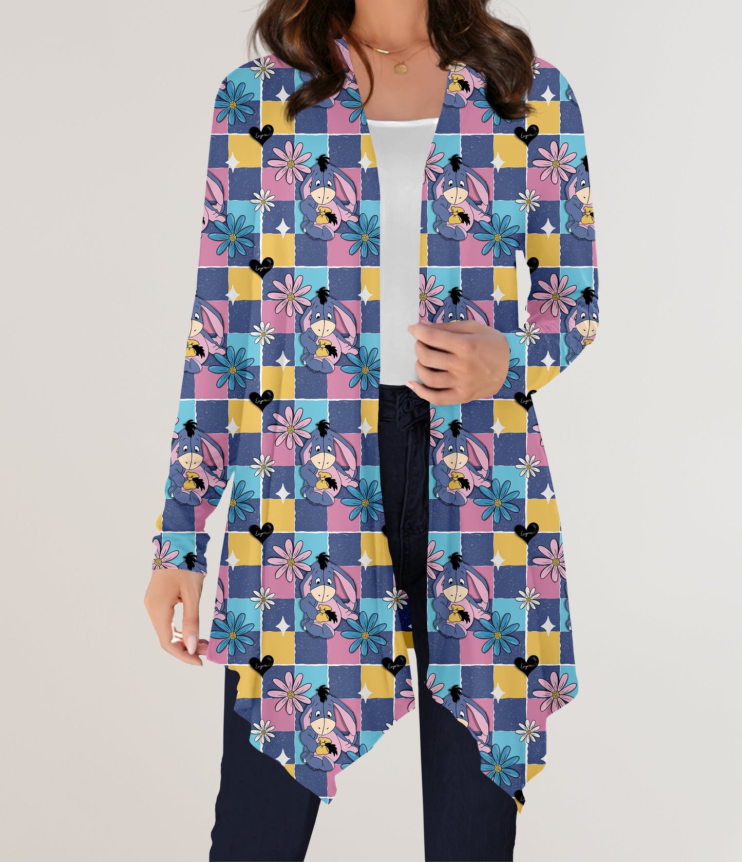 RTS - Checkered Donkey Cardigan w/ Pockets