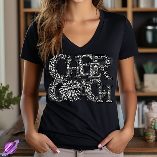 CHEER COACH BLING TEE