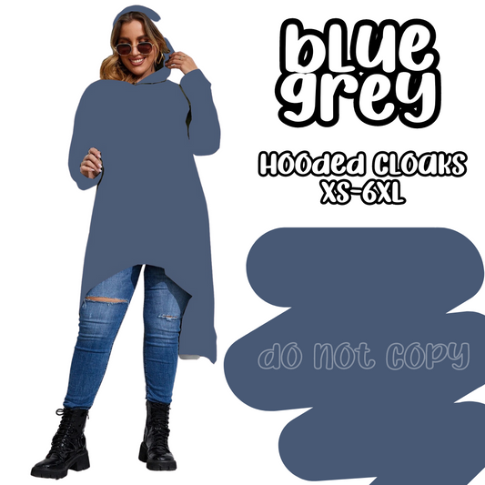 BLUE GREY - HOODIE CLOAKS