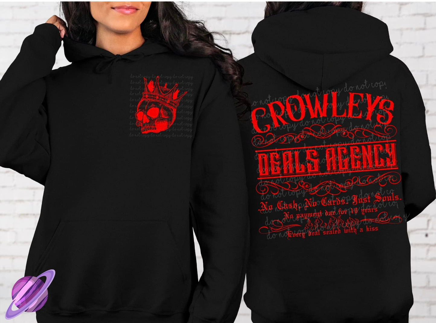 CROWL HOODIE DOUBLE SIDED PRINT