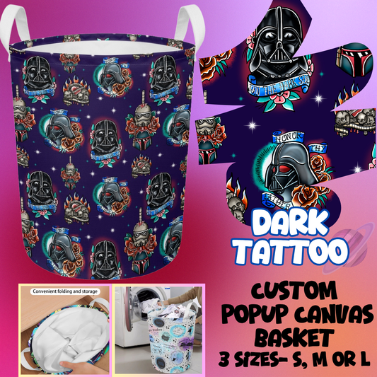 STORAGE BASKET RUN-DARK TATTOO-3 SIZES-PREORDER CLOSING 8/5
