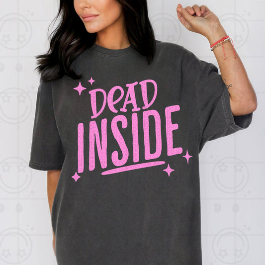 DEAD INSIDE PINK TEE