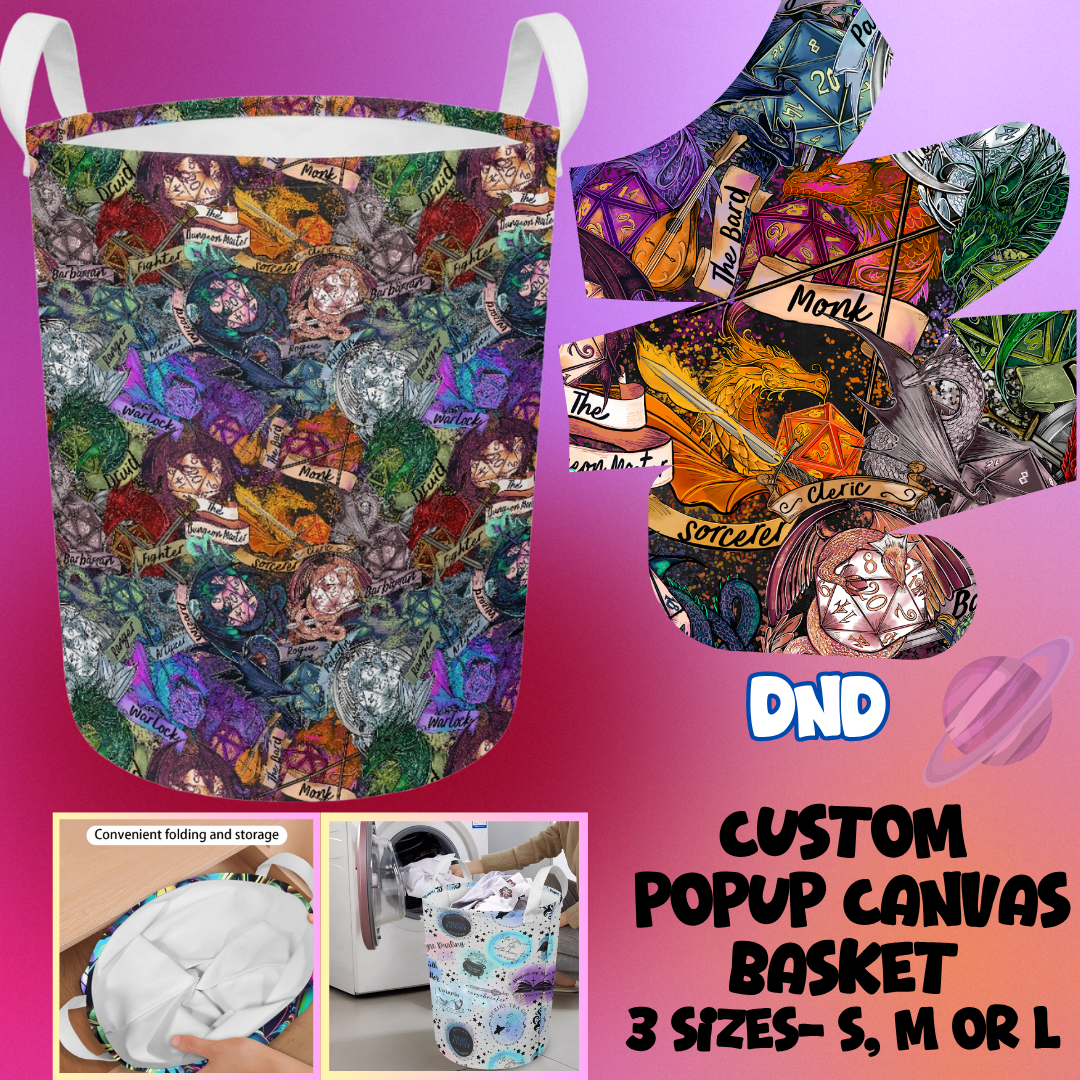 STORAGE BASKET RUN-DND-3 SIZES-PREORDER CLOSING 8/5