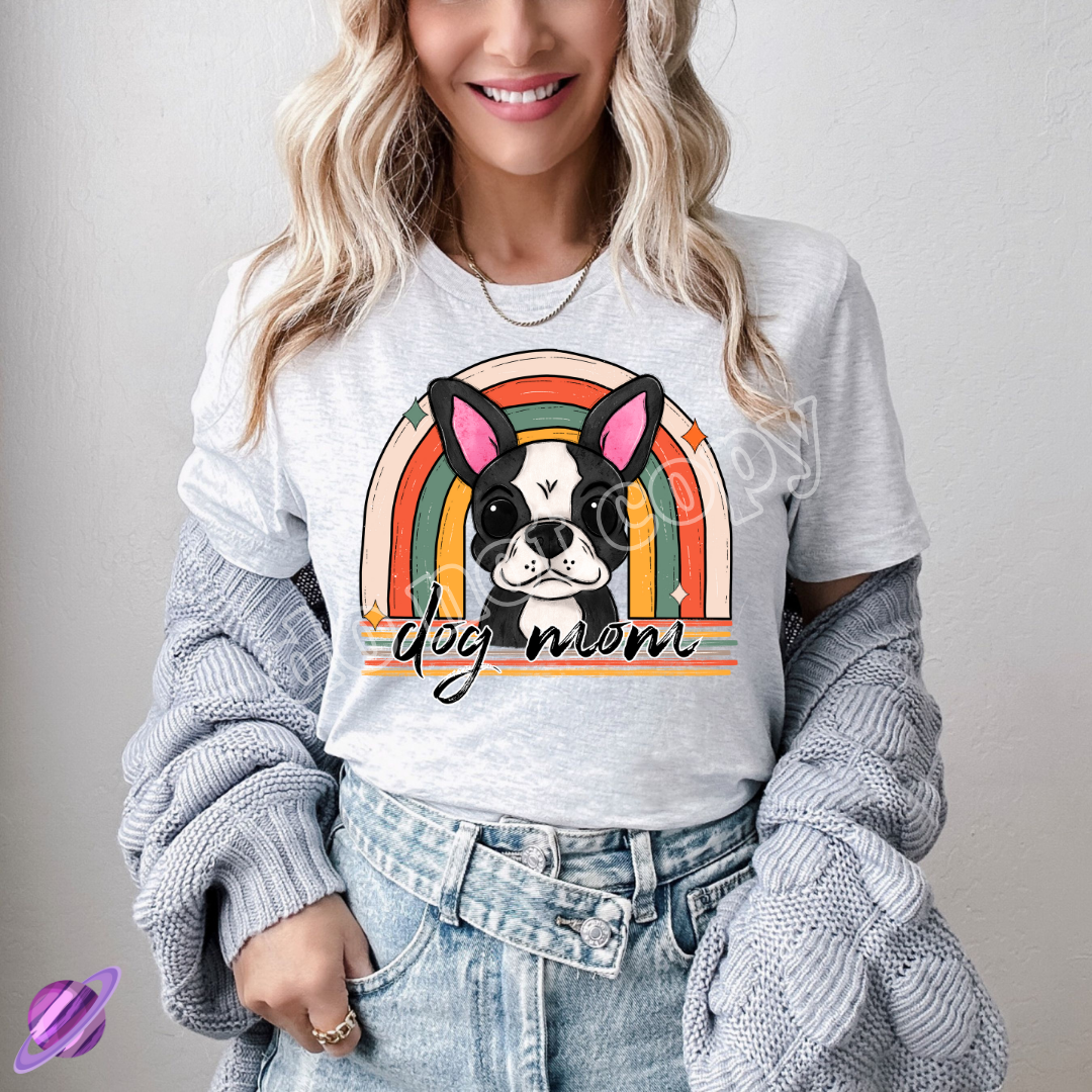 BOSTON TERRIER DOG MOM TEE