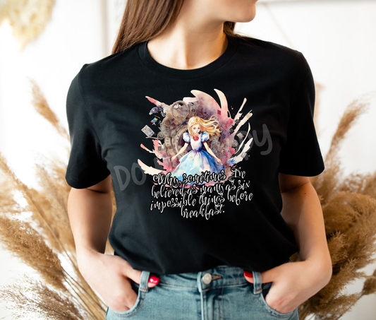 6 Impossible Things Tee